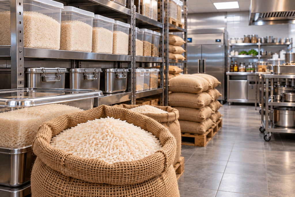 Storing Bulk Rice in Commercial Kitchens